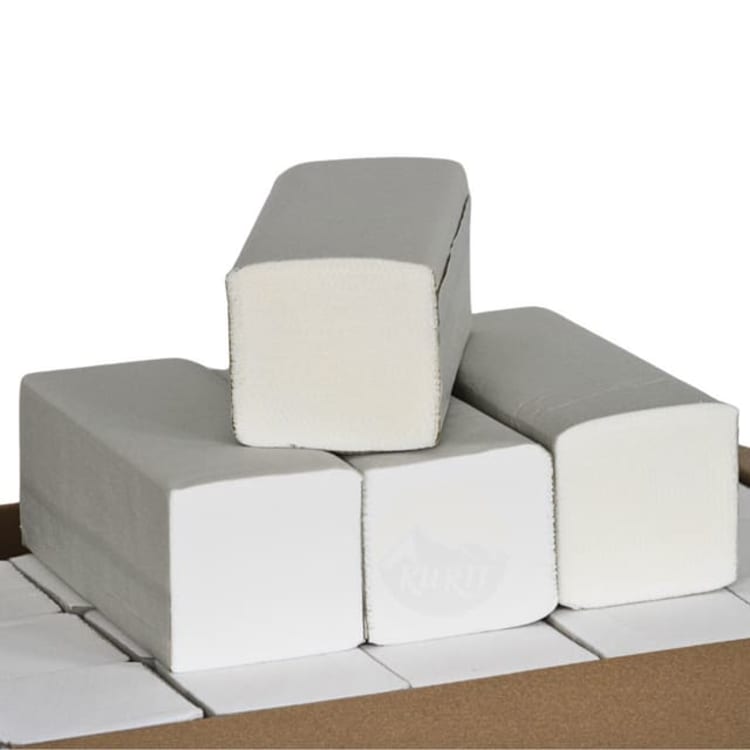 KURTT Papieren Handdoeken Wit 2-laags 24x21 cm Z-Vouw (3200 st.)