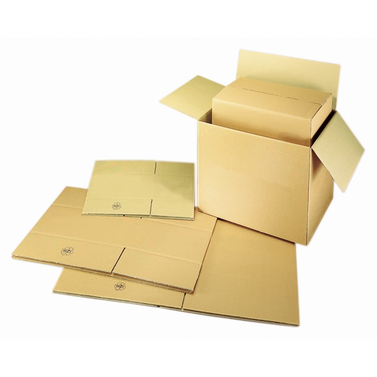 Folding box 61x38x28 cm 12 kg corrugated board brown