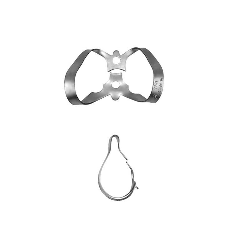 Kofferdam-Klammer 6 anterior m.Flügel