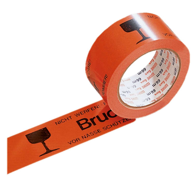 Warning tape fragile 50 mm x 66 m