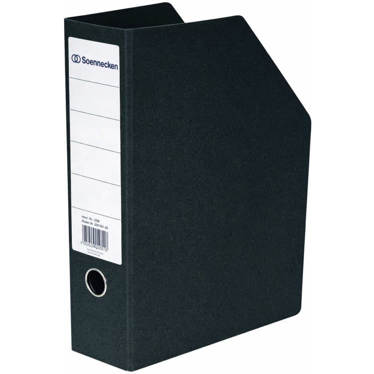 Soennecken magazine file A4 portrait 85 mm hardboard black