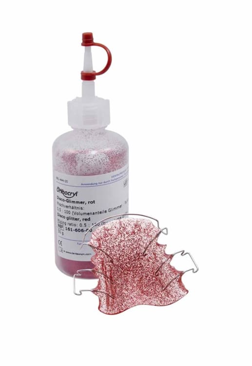 Orthocryl Disco-Glimmer rot 50gr