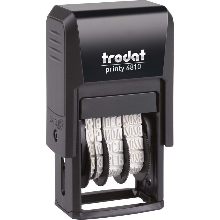 trodat date stamp Printy Dater 4810 20x3.8 mm grey/black