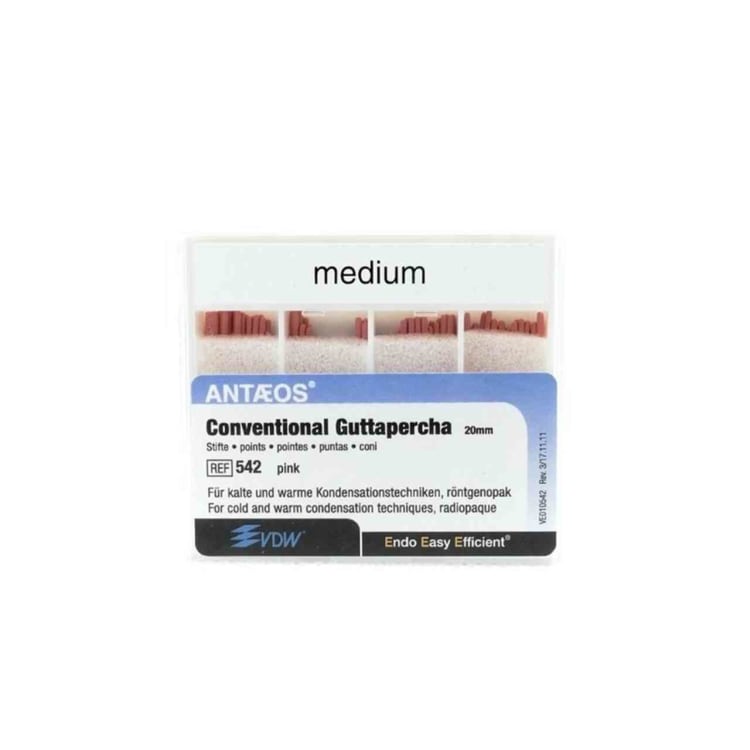 VDW Gutta-Percha Staafjes 542/M Roze