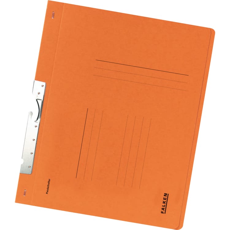 Falken suspension file folder A4 official binding recycled cardboard orange