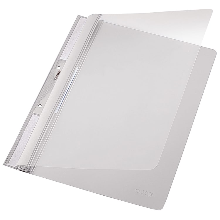 Leitz hook-on file A4 commercial binding PVC grey