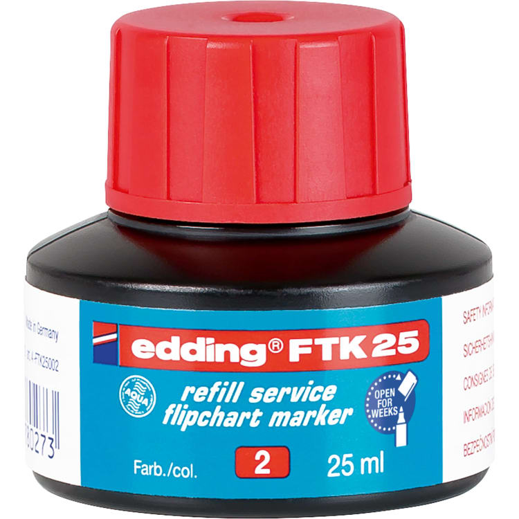 edding refill ink 25 ml red