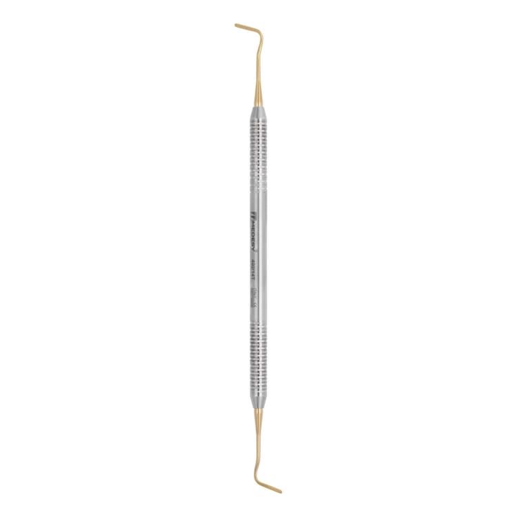 Composite filling instrument, Goldstein N. 14, mini spatula 1.3 mm / spatula 1.3 mm, TiN
