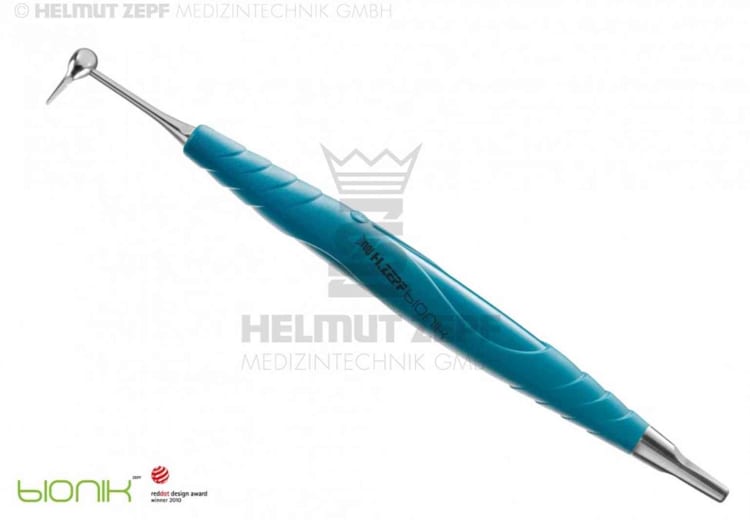 Zahnersatzheber Bionik türkis-lichtblau
