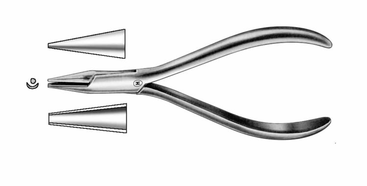 Hohlkehlzange schwarz HSL 382-13