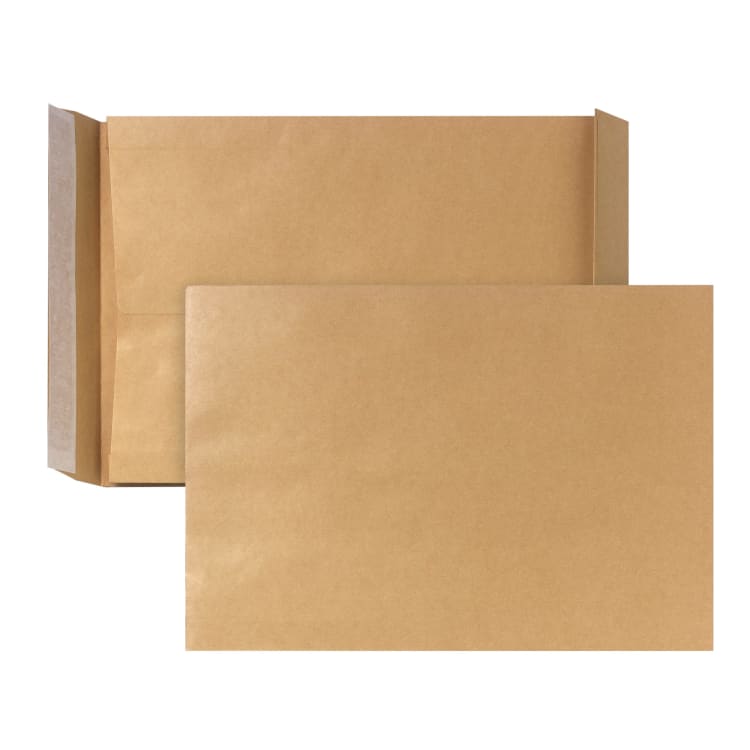 Posthorn gusset envelope 40 mm 130 g peel & seal 250 pieces brown
