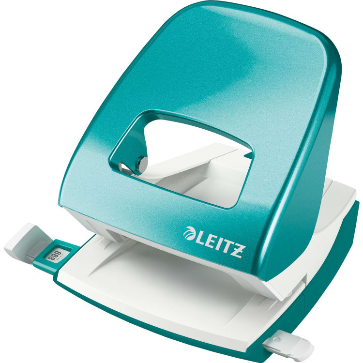Leitz hole punch NeXXt Metall max. 30 sheets metal ice blue