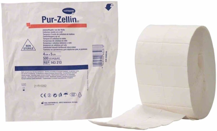 HARTMANN Pur-Zellin Verband 4x5 cm Onsteriel (500 stuks)