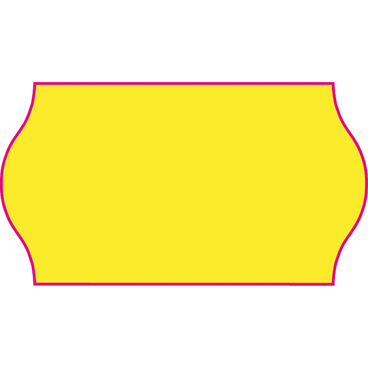 CreenLine label G2 26x12 mm 18x1,500 pieces yellow