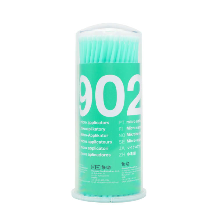 MICRO APPLICATORS microbrush 100 stuks Premium Plus, Maat: Lichtgroen 2.0 mm