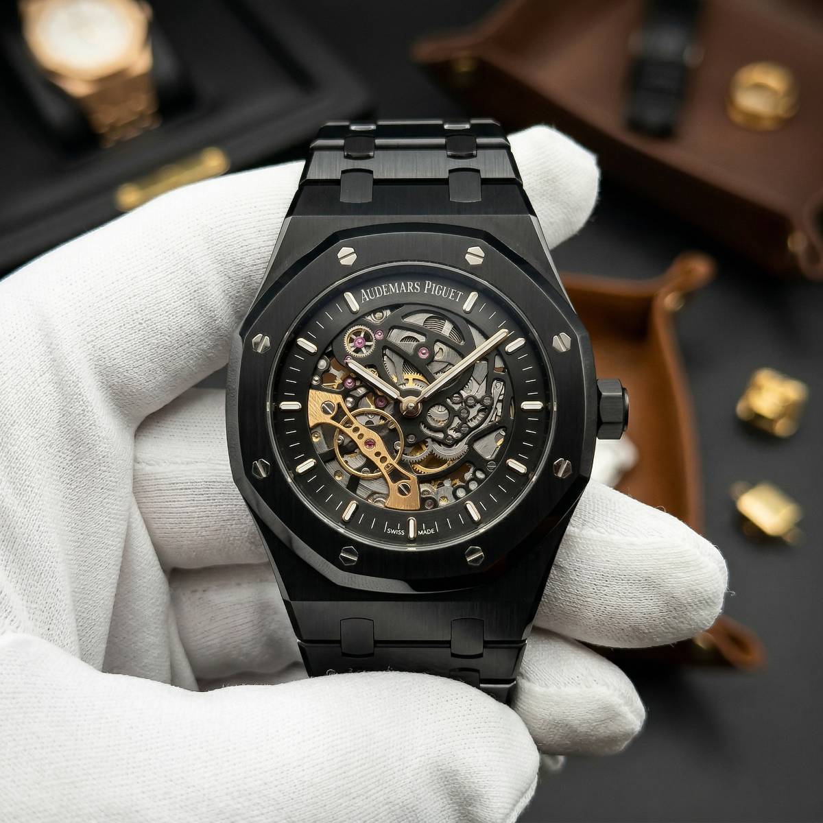 Audemars Piguet Royal Oak Openworked Skeleton Black Ceramic – Full Black Edition - view 1
