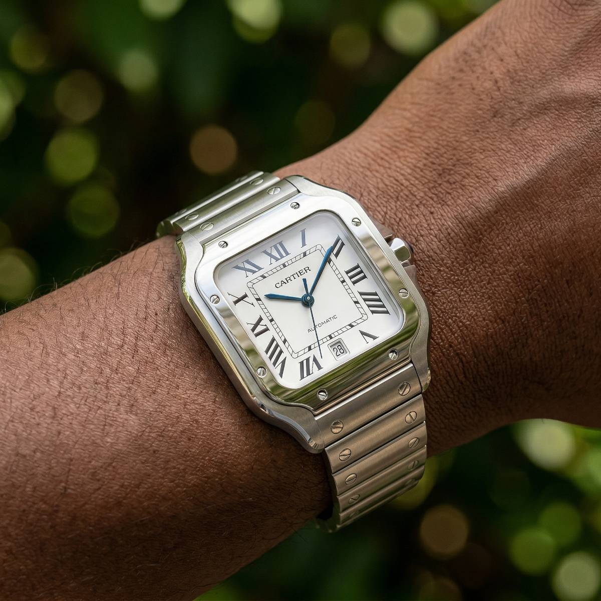 Cartier Santos Automatic Steel  view 2