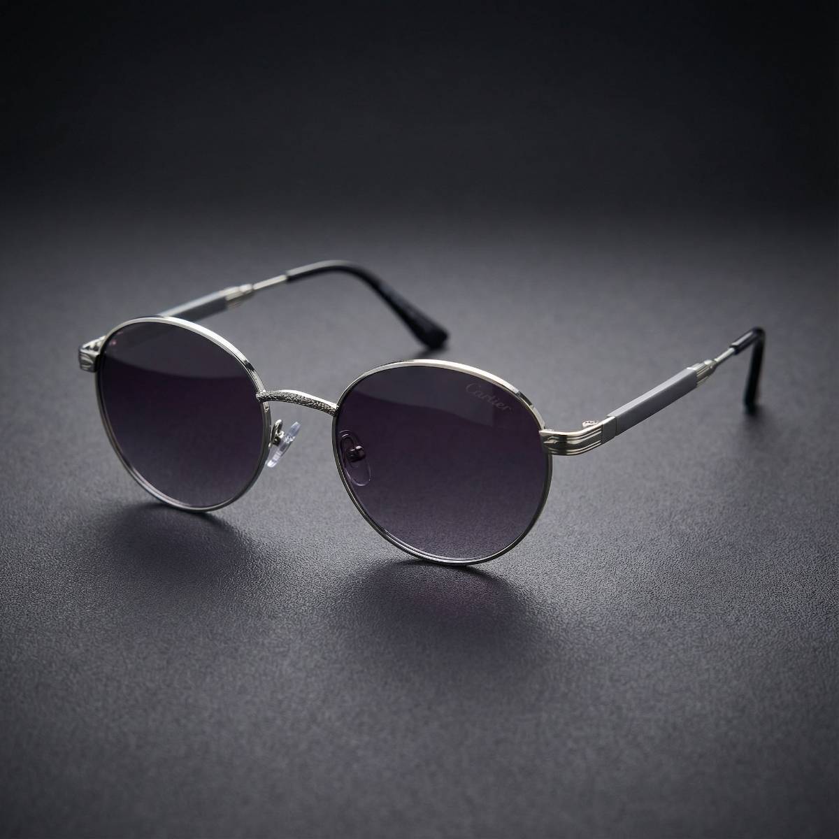 Cartier Round Metal Sunglasses view 2