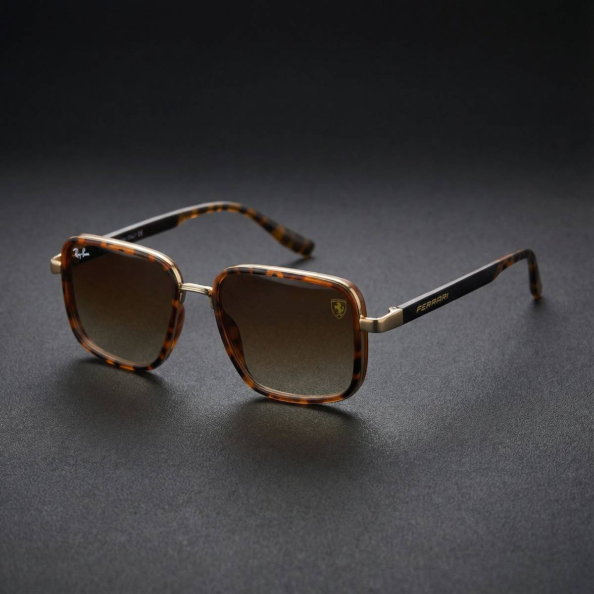 Ray-Ban Ferrari Tortoise Sunglasses view 2