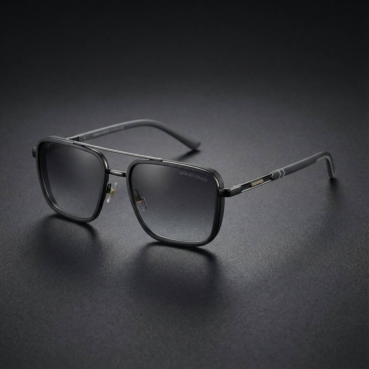 Giorgio Armani Square Aviator Sunglasses view 2