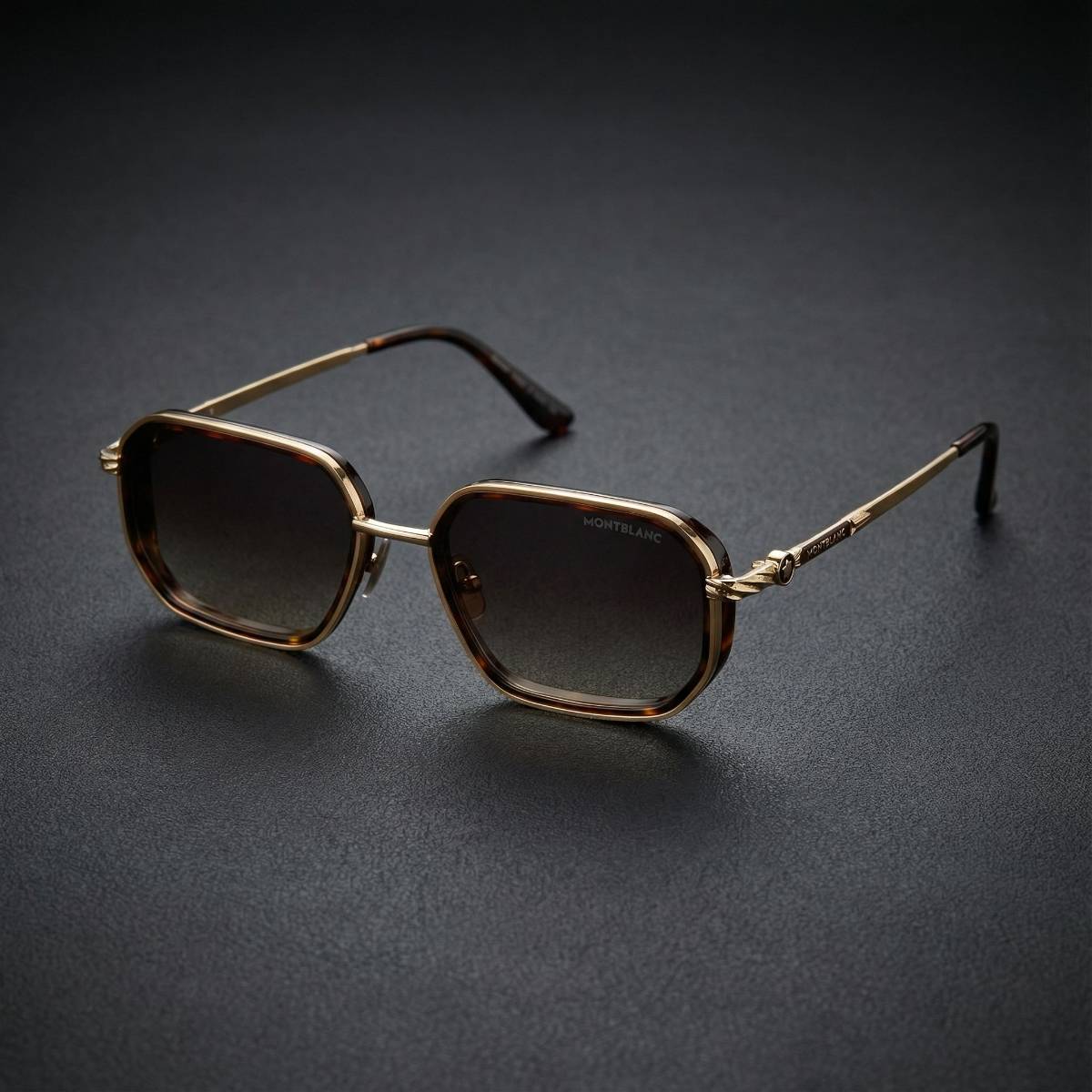 Montblanc Geometric Tortoise Sunglasses view 2