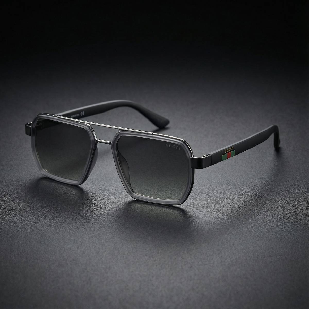 Gucci Square Aviator Sunglasses view 2