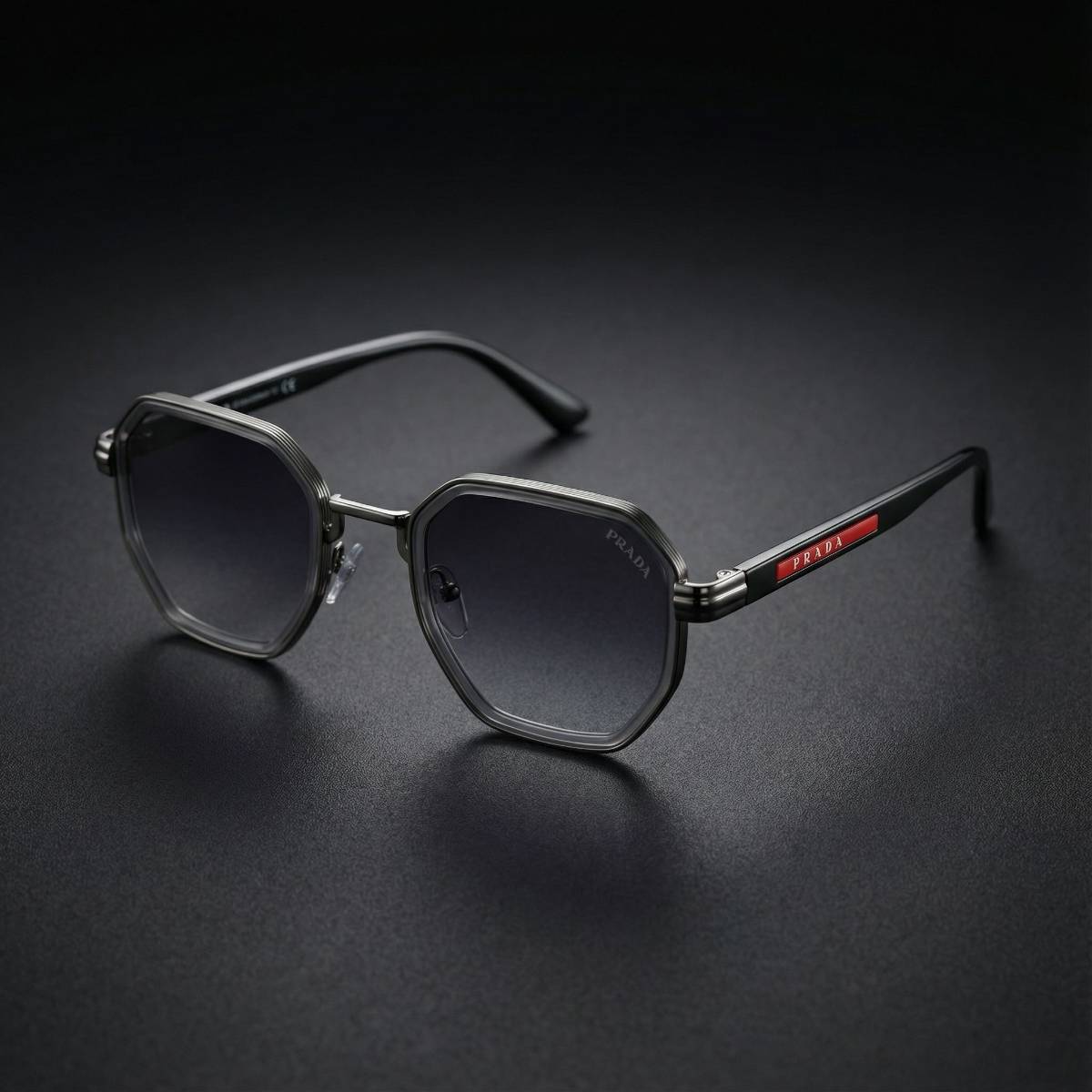 Prada Linea Rossa Geometric Sunglasses view 2
