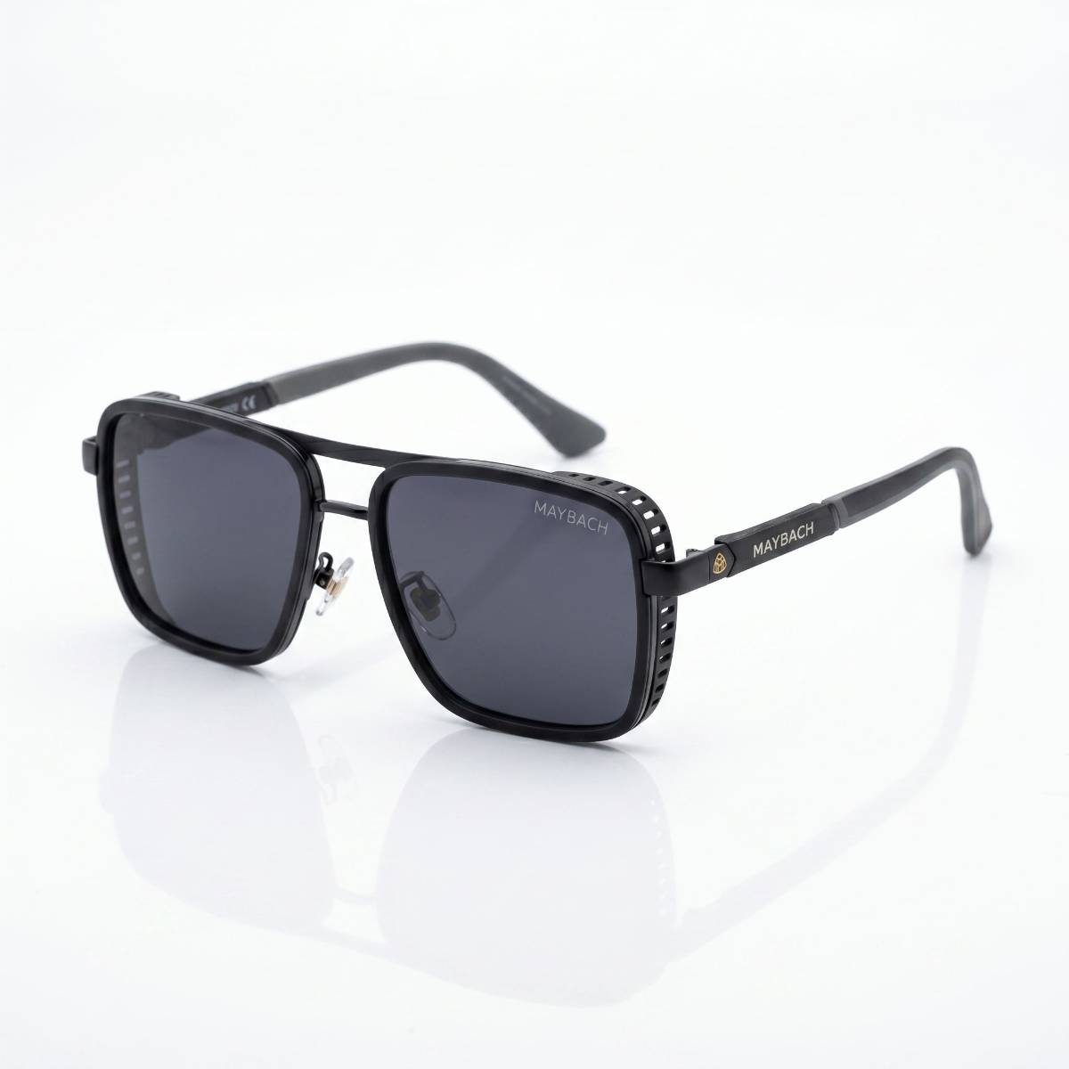 Maybach Eyewear Black Aviator Sunglasses1