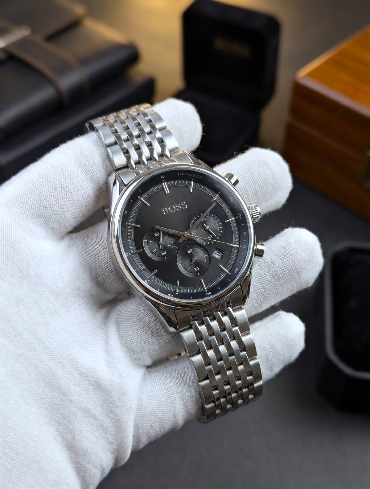 BOSS Gregor silver,BD Chronograph