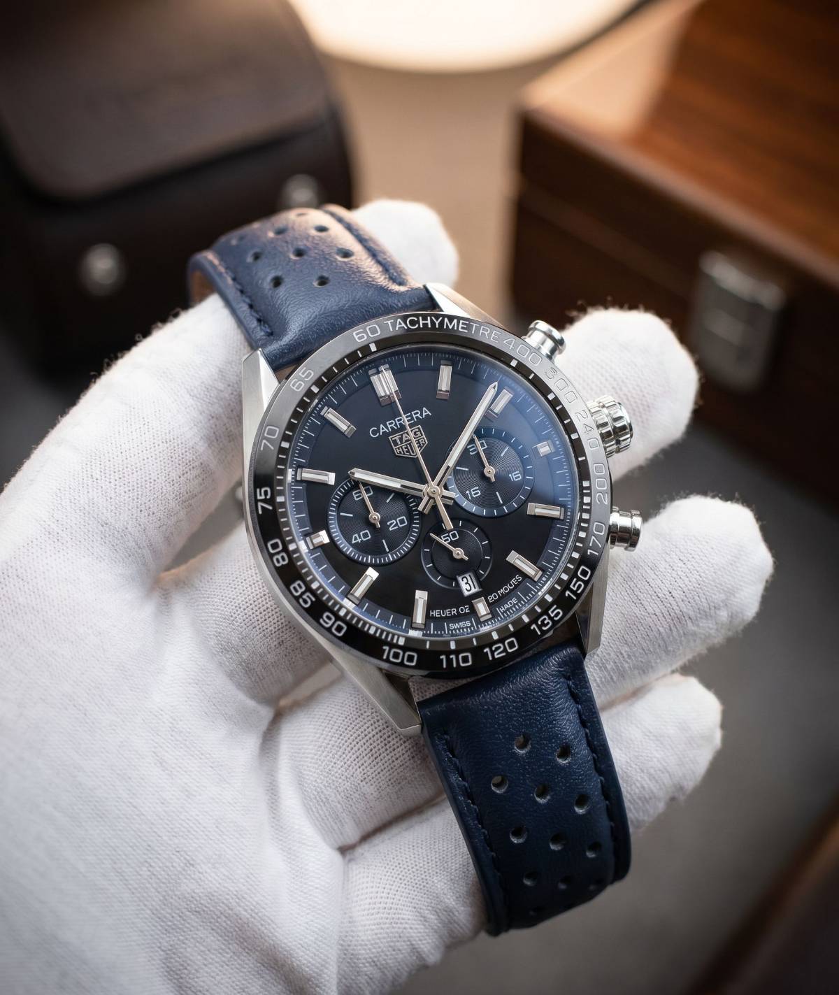 TAG Heuer Carrera Chronograph S-BLUE view 1
