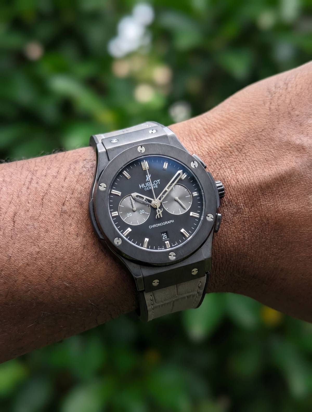 Hublot Classic Fusion Chronograph Grey-B view 2