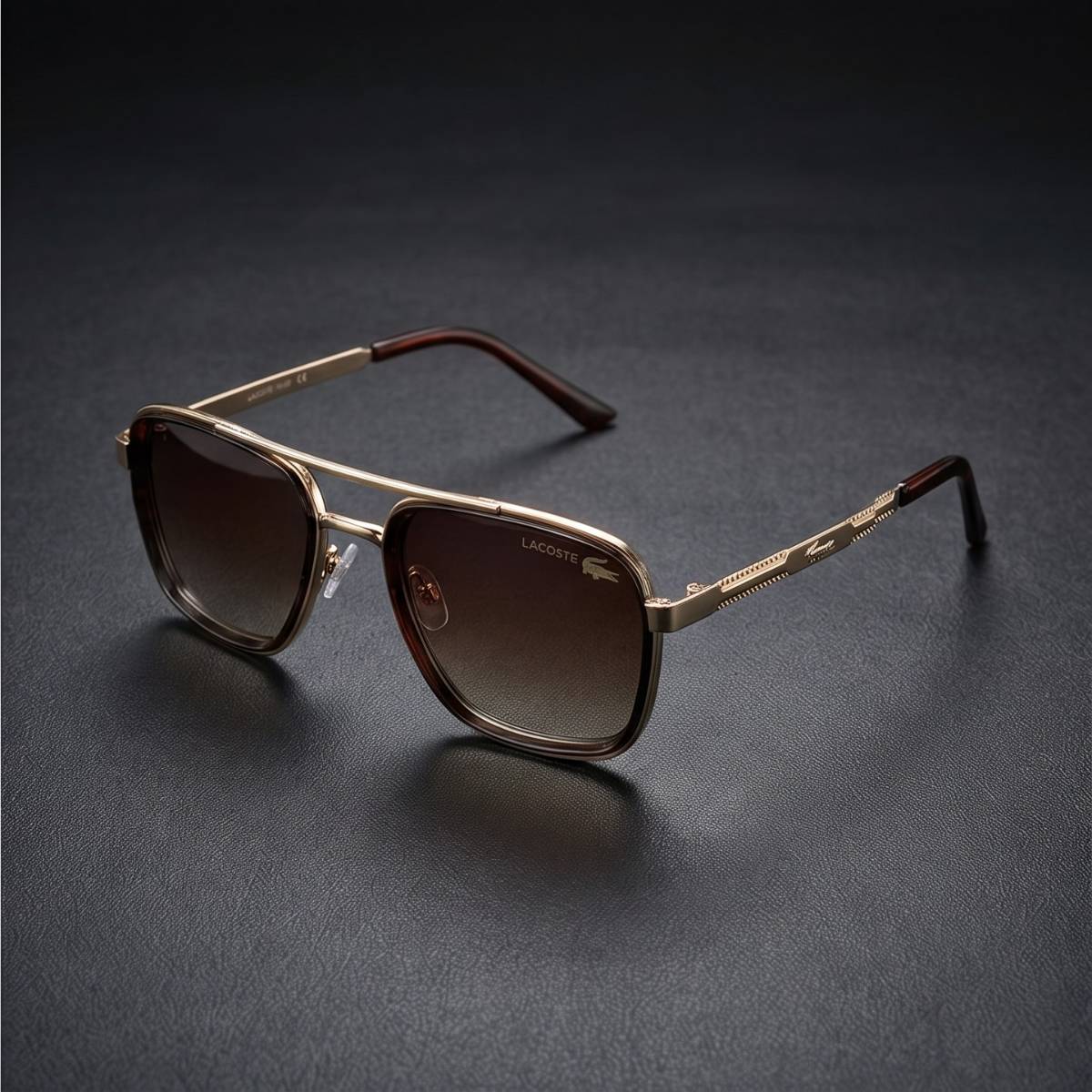 Lacoste Gold Aviator Sunglasses view 2