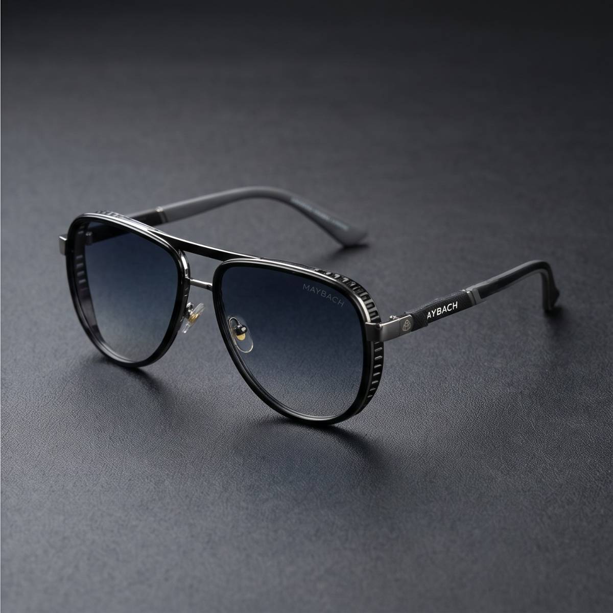 Maybach Aviator Luxury Sunglasses BLUE-BLACK view 2