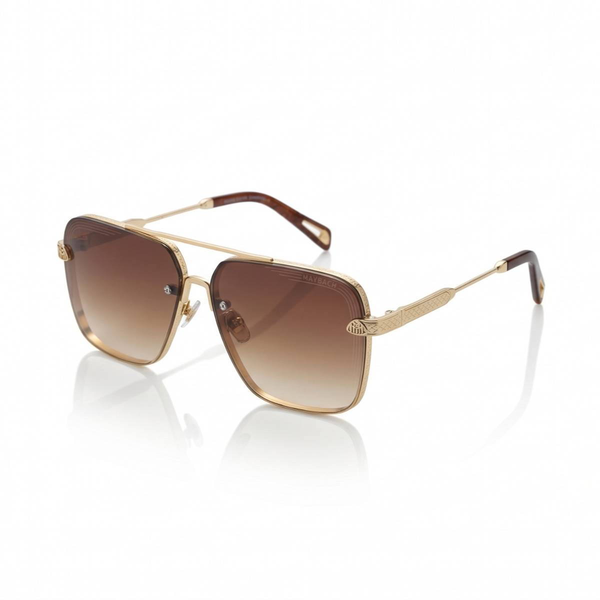 Maybach Eyewear Gold Aviator Sunglasses G-B view 1