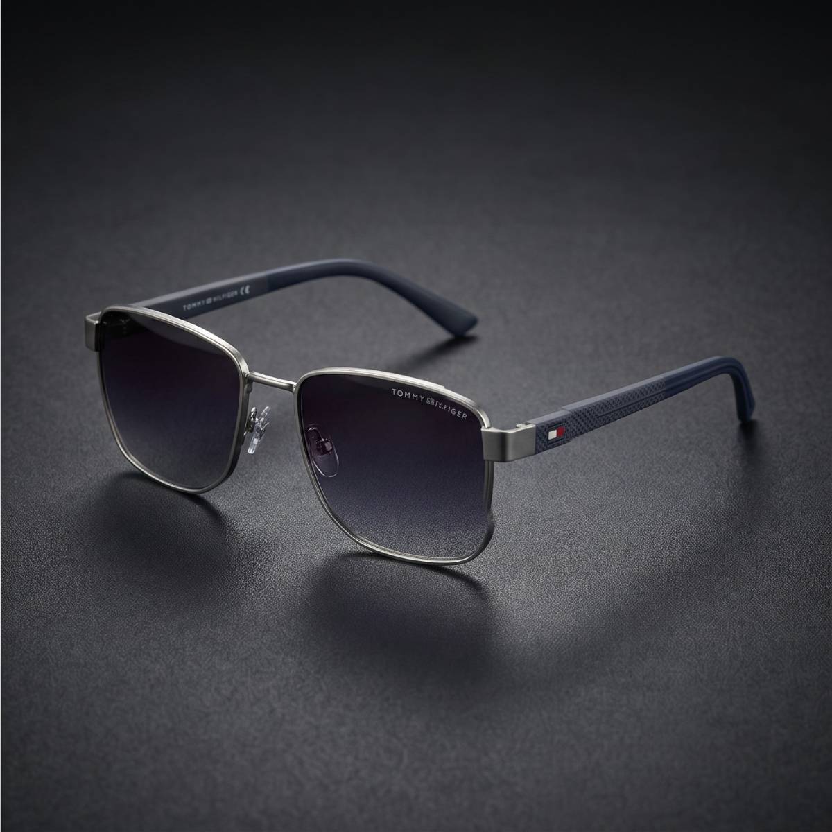 Tommy Hilfiger Square Metal Sunglasses SILVER- B view 2