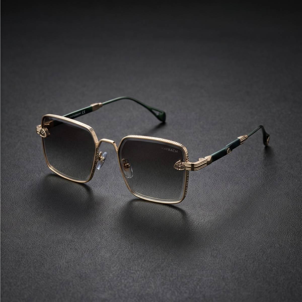 Maybach Eyewear Gold Square Sunglasses B view 2