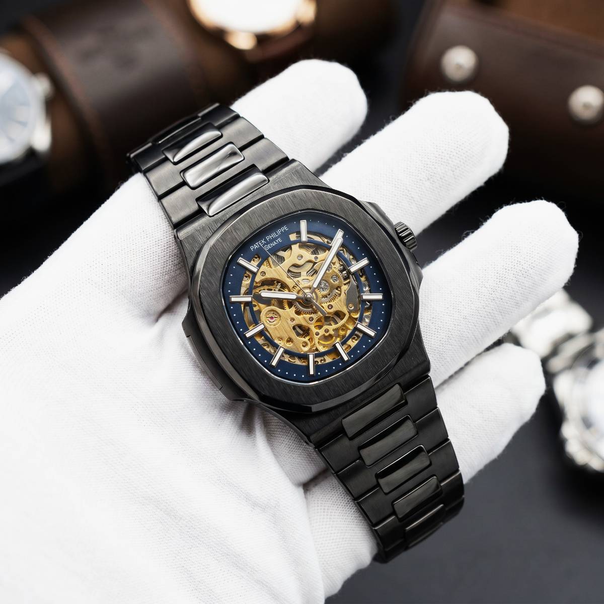 Patek Philippe Nautilus Skeleton BLACK - view 1