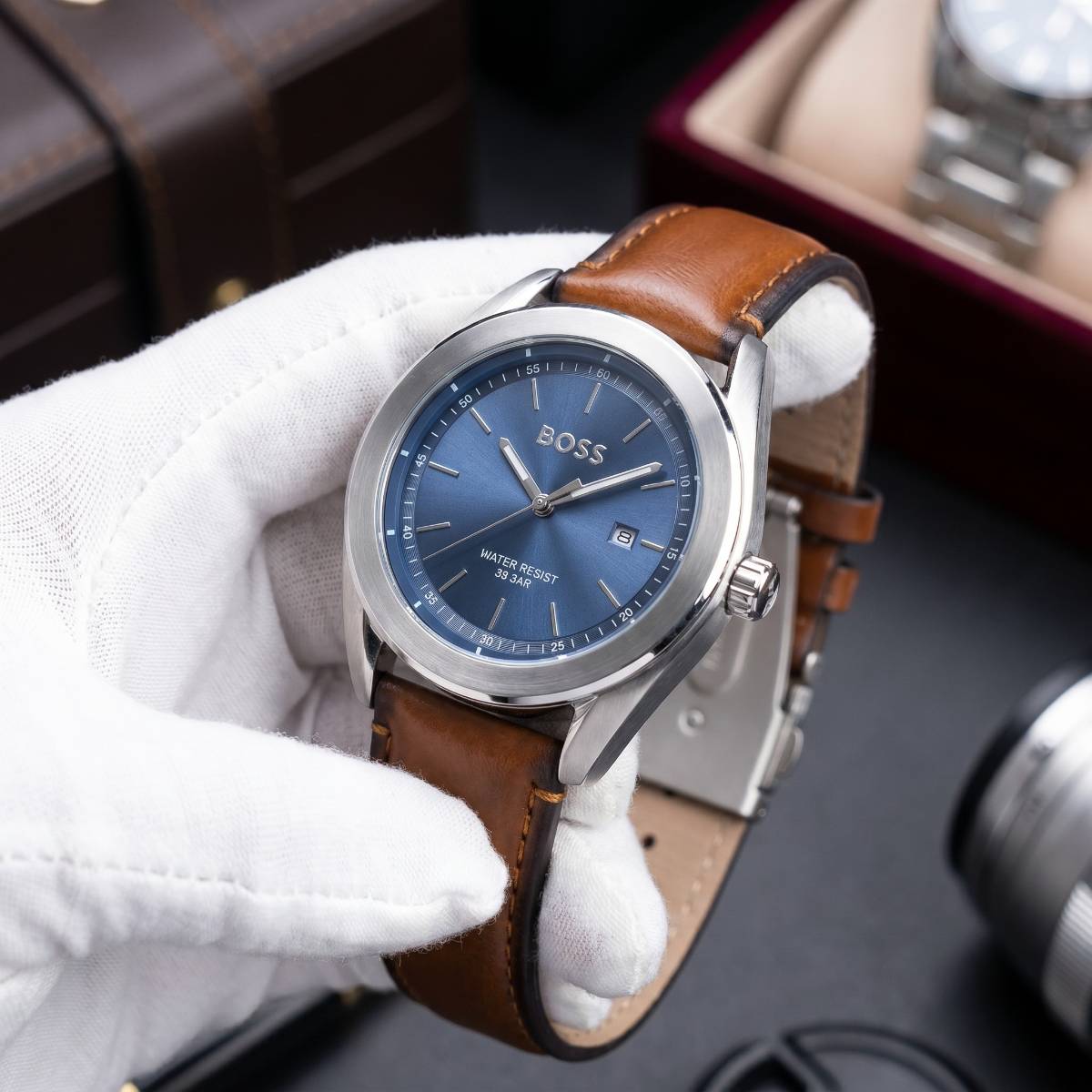 Hugo Boss Blue Dial Watch - view 1
