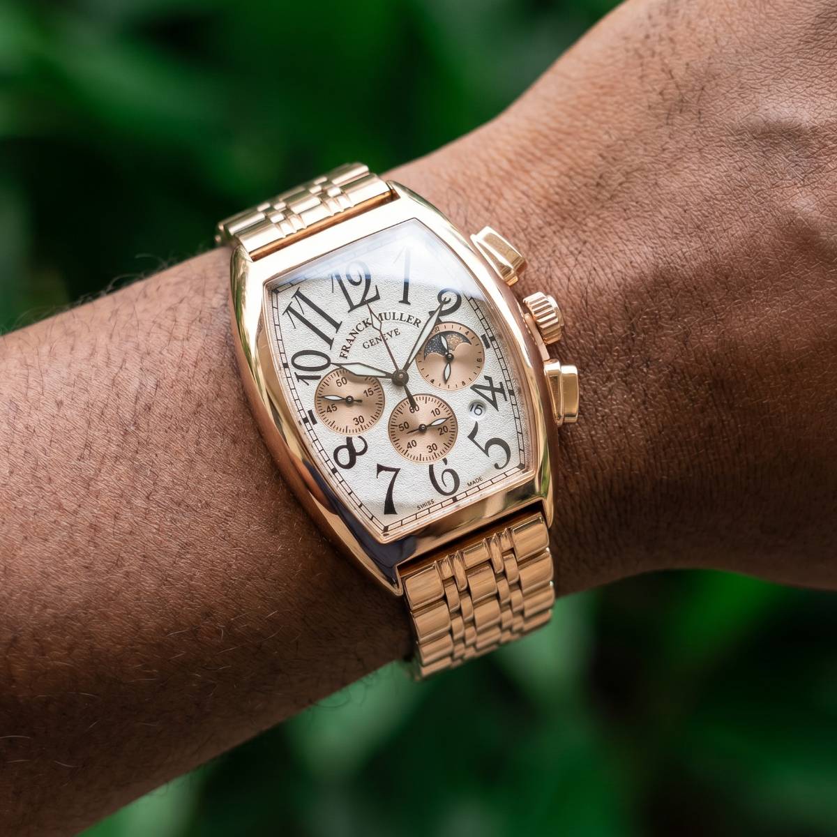 Franck Muller Cintree Curvex Chronograph ROSE -G view 2