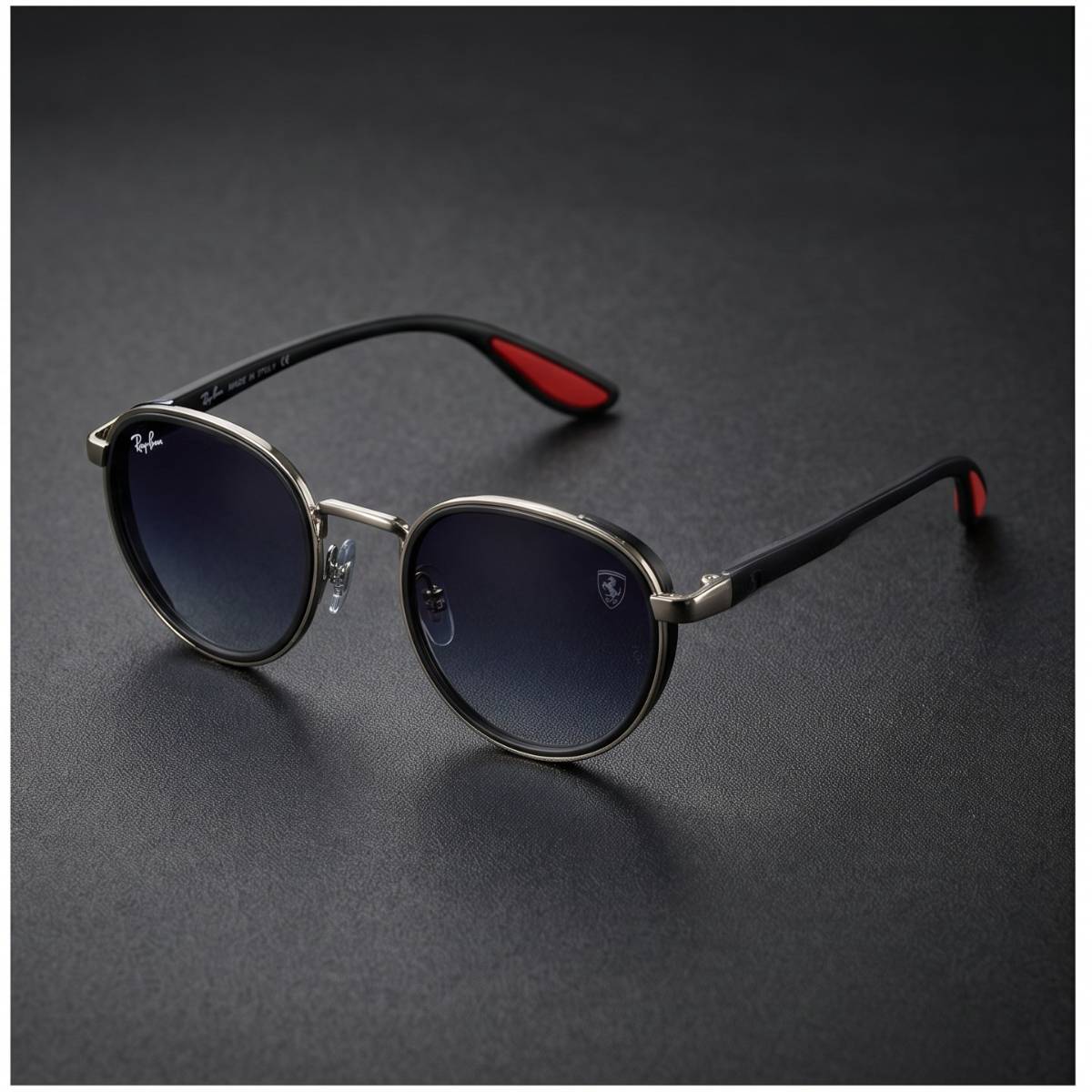 Ray-Ban Scuderia Ferrari Round Sunglasses BLUE view 2