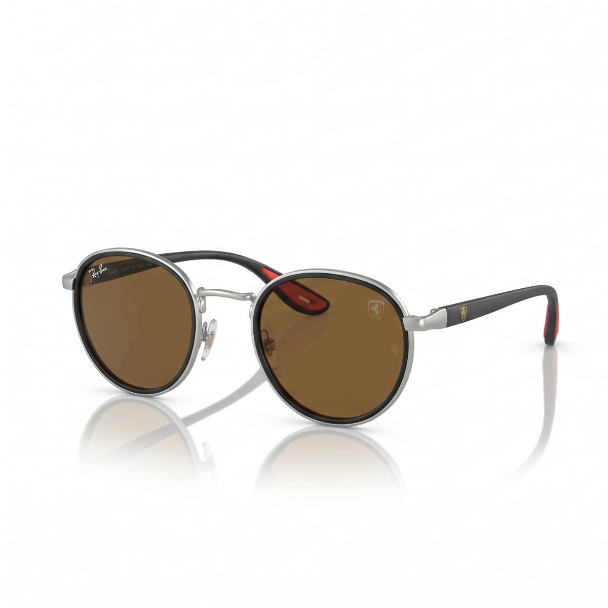 Ray-Ban Ferrari Round Sunglasses GREY - view 1