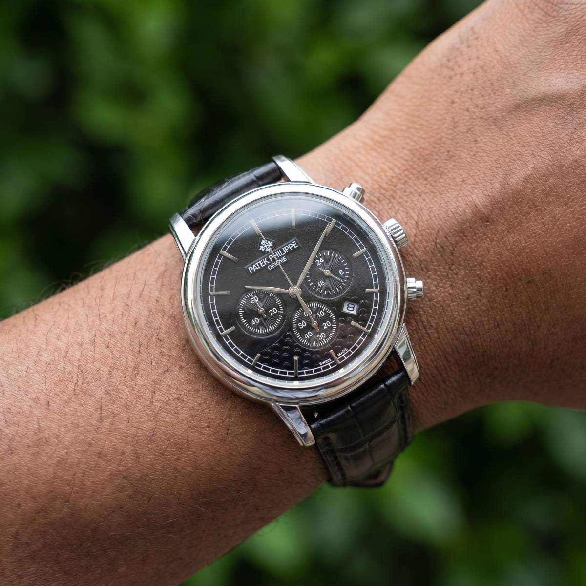 Patek Philippe Chronograph Dress Watch S-B view 2
