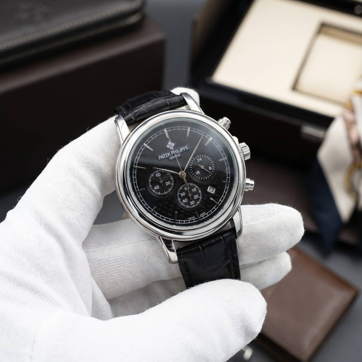 Patek Philippe Chronograph Dress Watch S-B - view 1