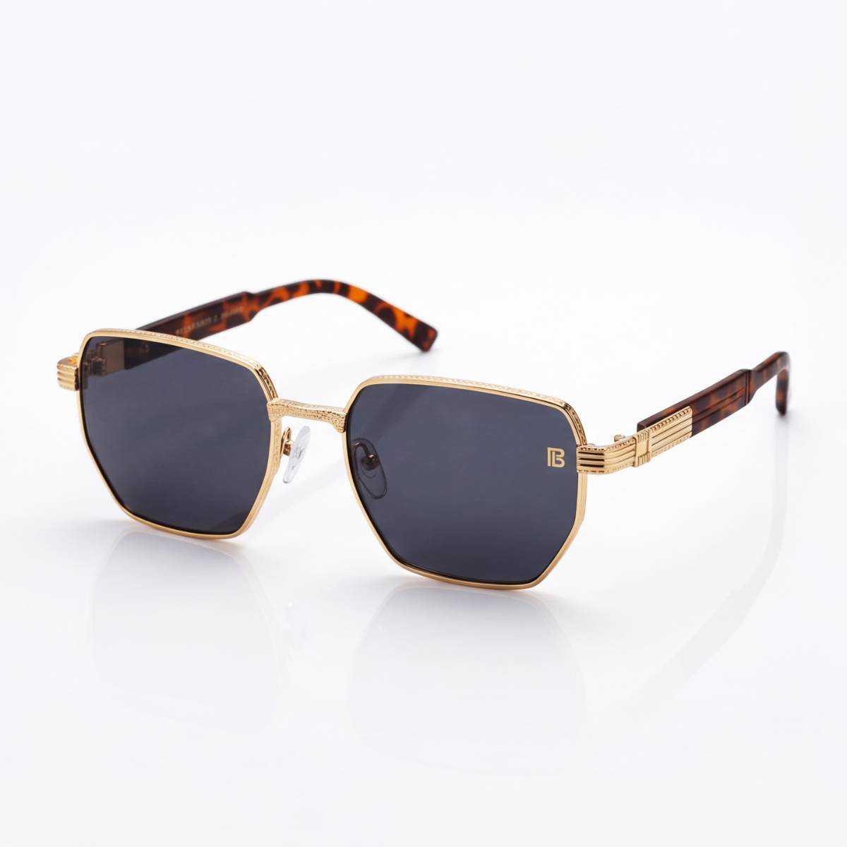 Balmain Major Square Gold Sunglasses - view 1