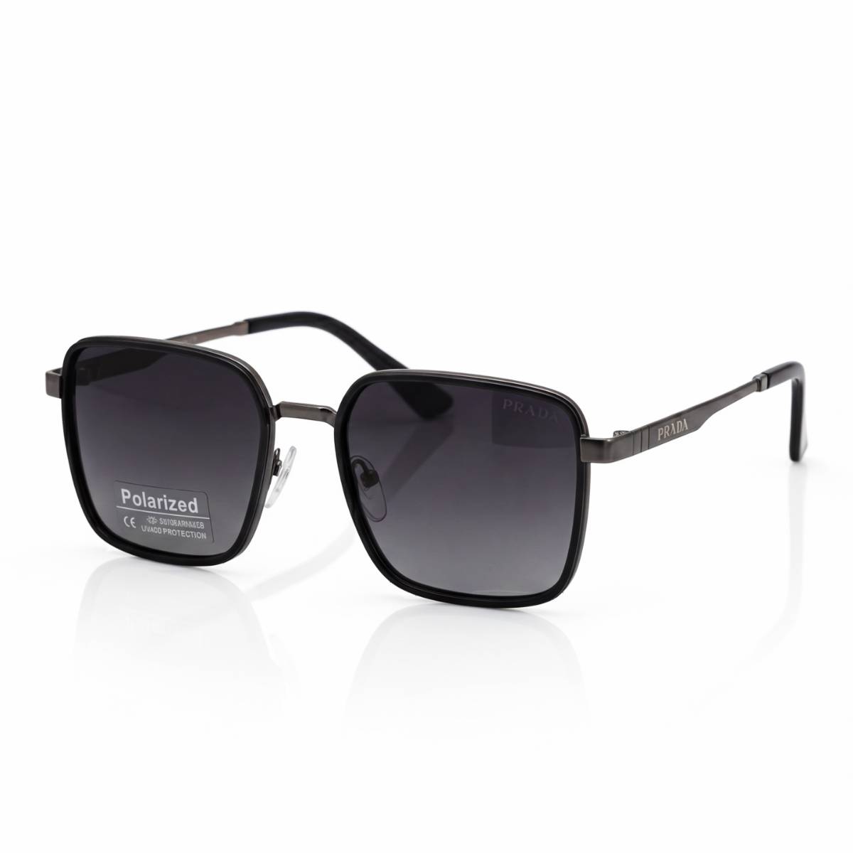 Prada Square Metal Sunglasses - view 1