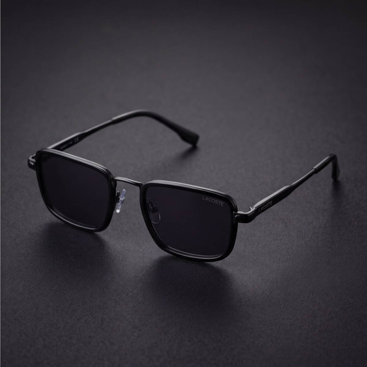 Lacoste Square Navigator Sunglasses black view 2