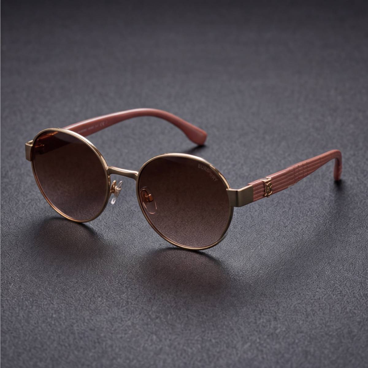 Burberry Round Metal Sunglasses view 2