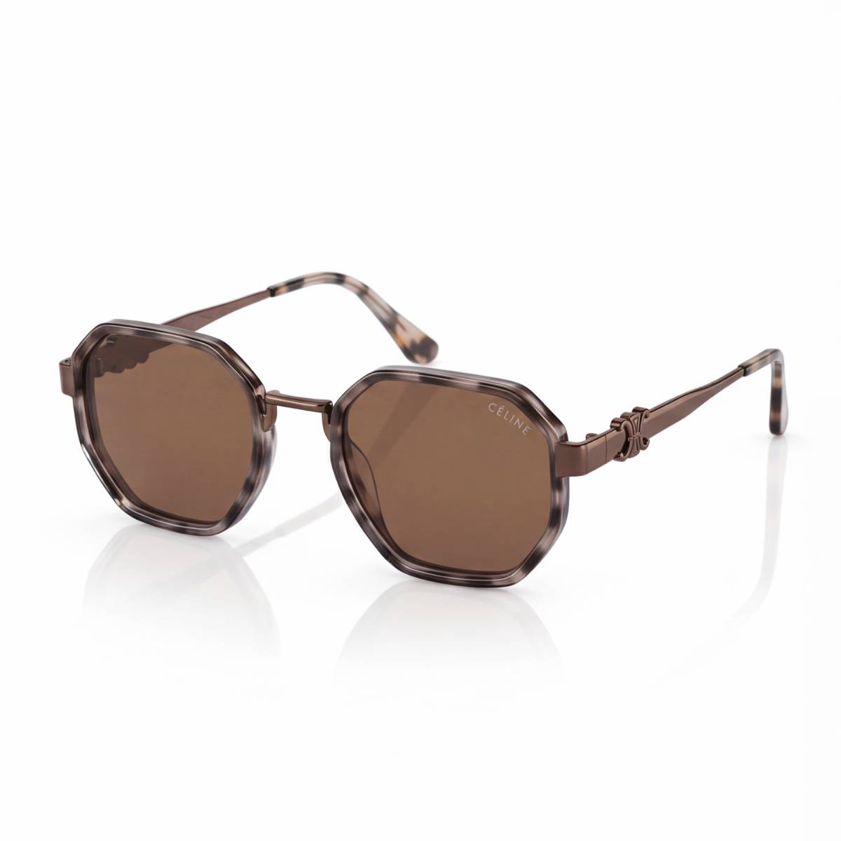 Céline Geometric Tortoise Sunglasses