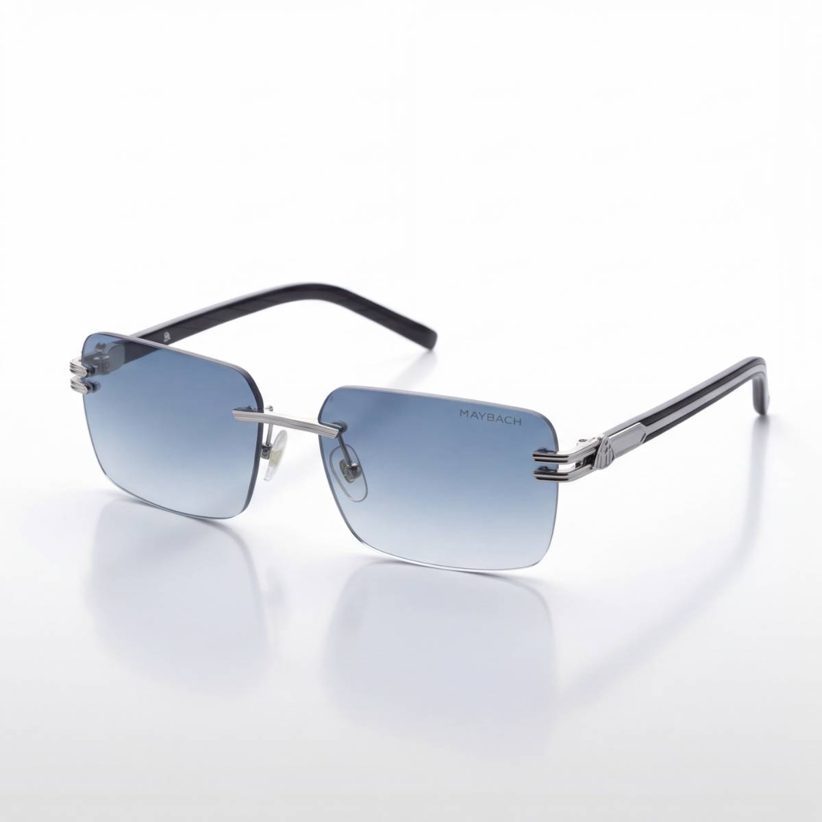 Maybach Rimless Blue Gradient Sunglasses - view 1