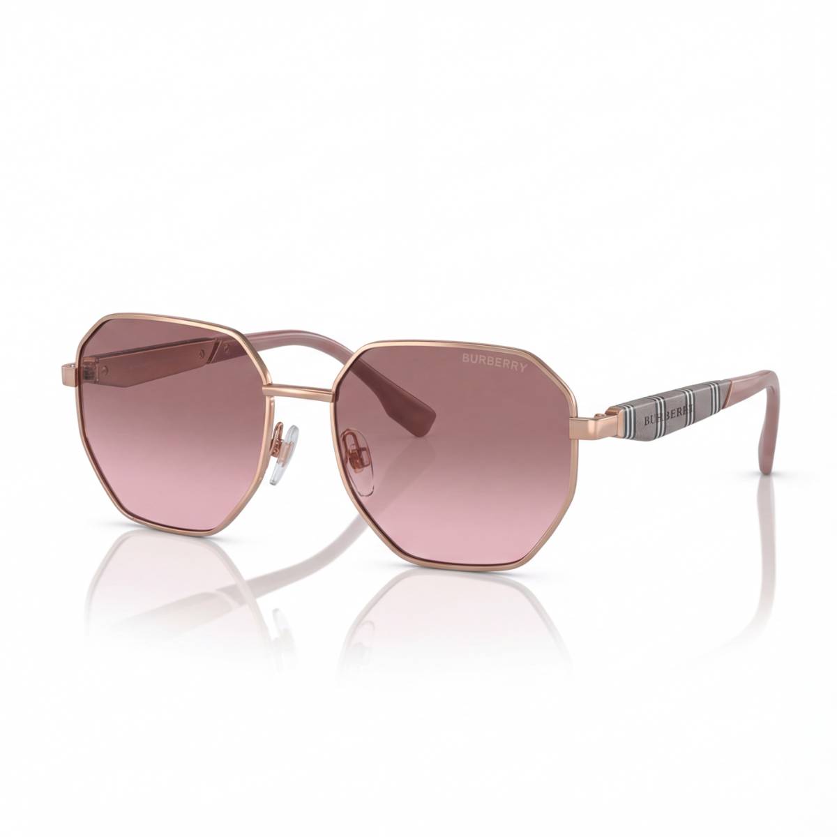 Burberry Geometric Rose Gold Sunglasses PINK